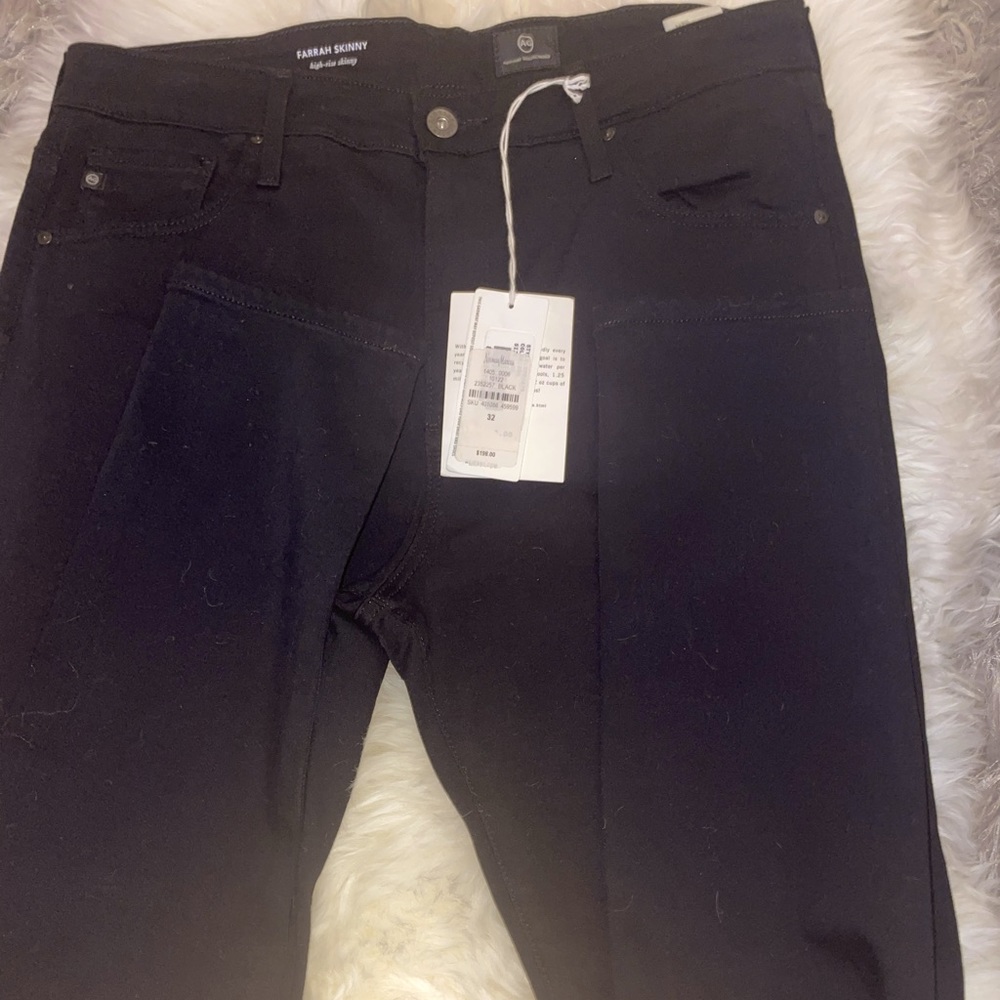 Brand new Adriano Goldschmidt black skinny denim., size 32.